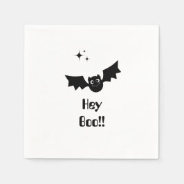 Black and White Edgy Grungy Halloween Napkins Pappersservett