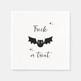 Black and White Edgy Grungy Halloween Napkins Pappersservett