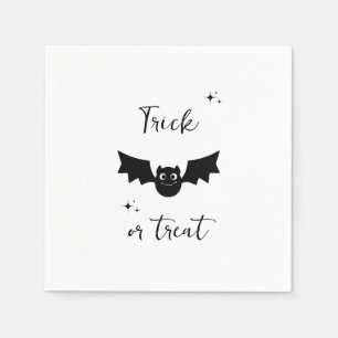 Black and White Edgy Grungy Halloween Napkins Pappersservett