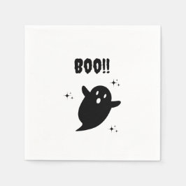 Black and White Edgy Grungy Halloween Napkins Pappersservett