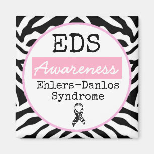 Black and White Ehlers-Danlos syndrome EDS Magnet