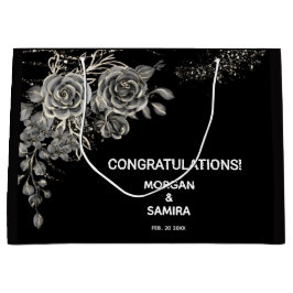 Black and white elegant boho wedding 