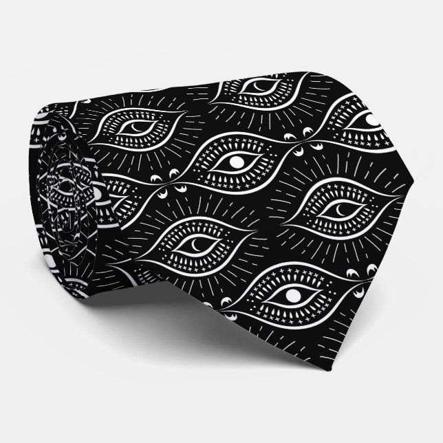 Black and white evil eye pattern slips (Rullad)