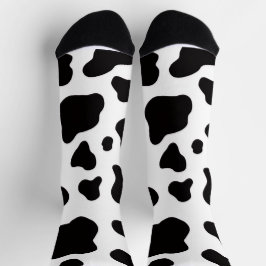 Black and white Faux Cowhide 