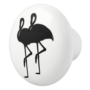 Black and White Flamingo Knopp