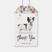 Black and White Fransk Bulldog Birthday Tack