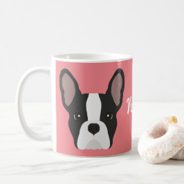 Black and White Fransk Bulldog Coffee Mugg