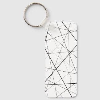 Black and white geometric pattern nyckelring
