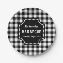 Black and White Gingham BBQ