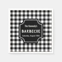 Black and White Gingham BBQ