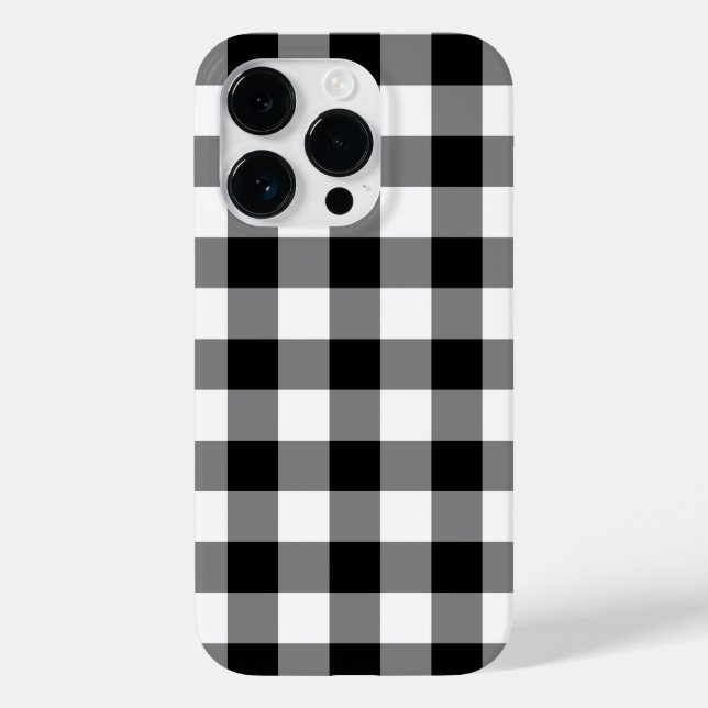 Black and White Gingham Mönster (Baksida)
