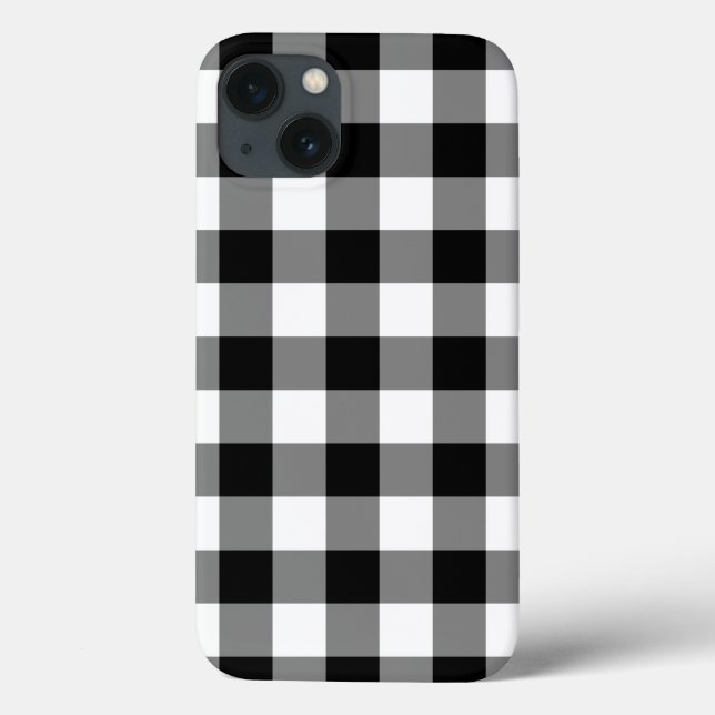 Black and White Gingham Mönster (Baksida)