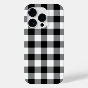 Black and White Gingham Mönster