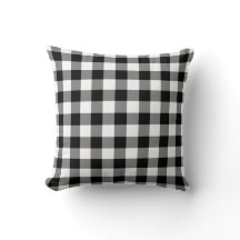 Black and White Gingham Mönster