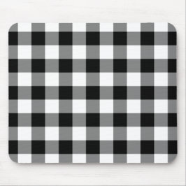 Black and White Gingham Mönster Musmatta