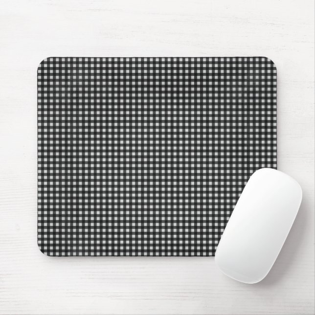 Black and White Gingham Musmatta (Med mus)