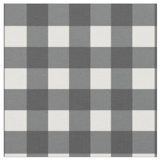 Black and White Gingham Tyg