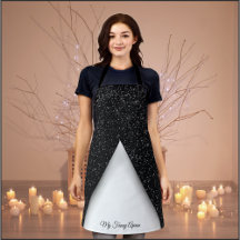 Black and White Glamor Apron