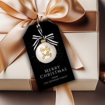 Black and White God jul Bauble