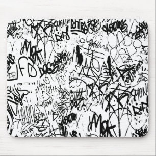 Black and White Graffiti Abstrakt Collage Musmatta