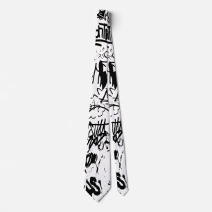 Black and White Graffiti Abstrakt Collage Slips