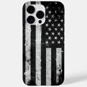 Black and White Grunge American Flagga