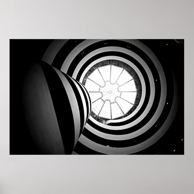Black And White Guggenheim Photograph Poster (Framsidan)