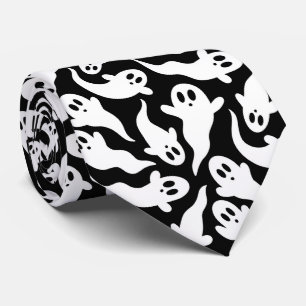 Black and White Halloween Ghost Mönster Slips