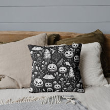 Black and White Halloween Mönster