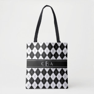 Black and White Harlequin Tygkasse