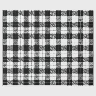 Black and White Herringbone Wrapping Paper Presentpapper