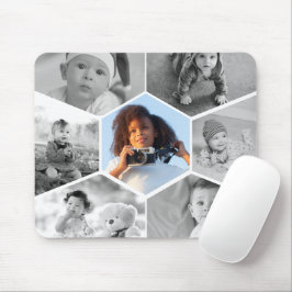 Black and White Hexagon Photo Collage Musmatta