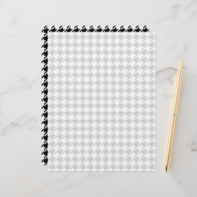 Black and White Houndstooth by Shirley Taylor (Fram/Back In Situ)