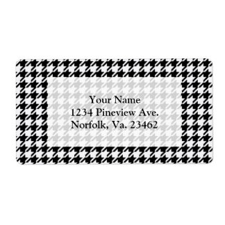 Black and White Houndstooth by Shirley Taylor Fraktsedel