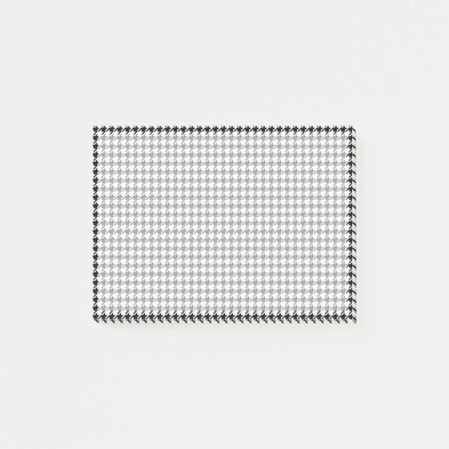 Black and White Houndstooth by Shirley Taylor Post-it Block (Framsida)