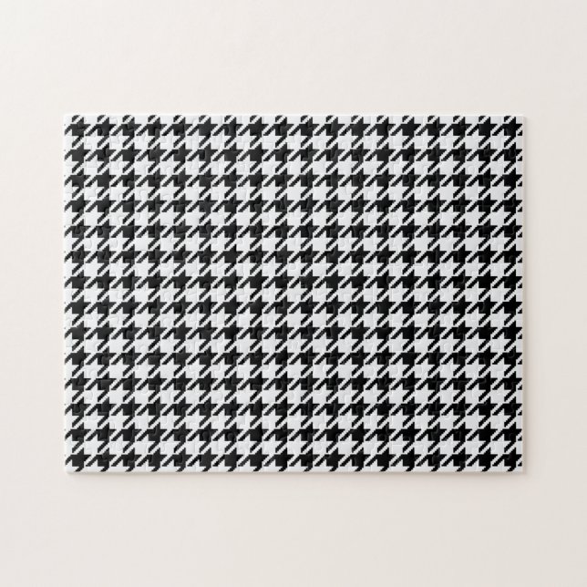 Black and White Houndstooth by Shirley Taylor Pussel (Horisontell)