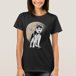 Black and White Husky Tee Shirt