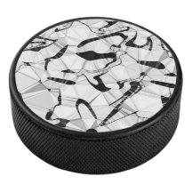 Black and White i Rörelse Hockey Puck