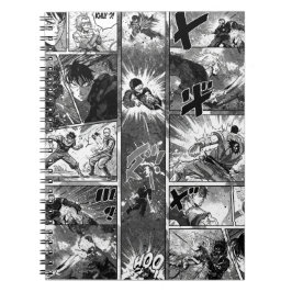 Black and White Illustration, Manga av Natasha Us Anteckningsbok