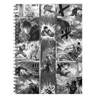 Black and White Illustration, Manga av Natasha Us Anteckningsbok