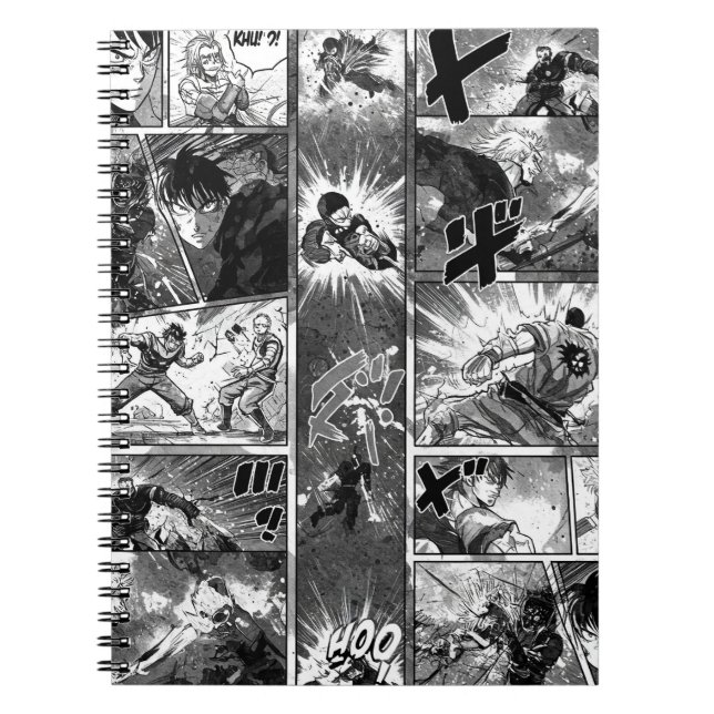 Black and White Illustration, Manga av Natasha Us Anteckningsbok (Framsidan)