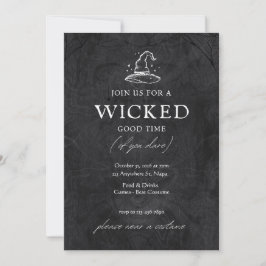 Black and White Illustrume Party cinati Inbjudningar