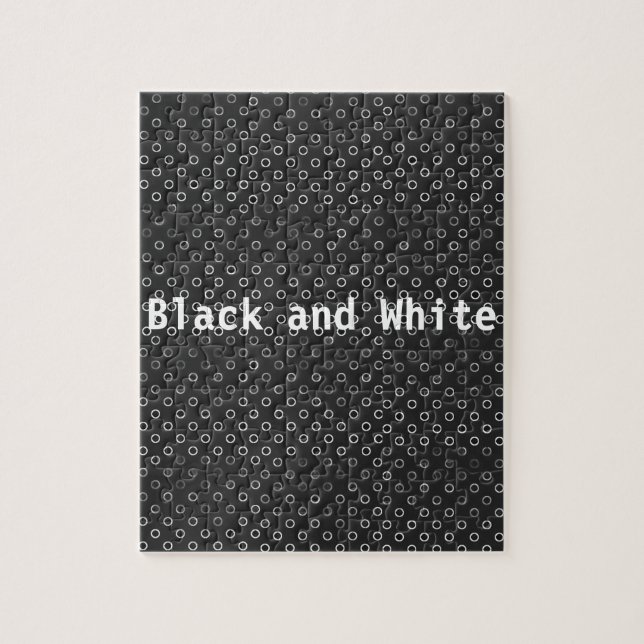 Black and White Jigszawa Puzzle Pussel (Vertikal)
