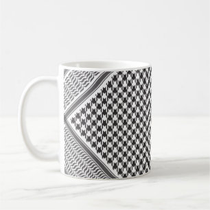 Black and White Keffiyeh Kaffemugg