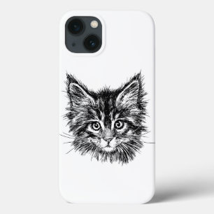 Black and White Kitten Ansikte