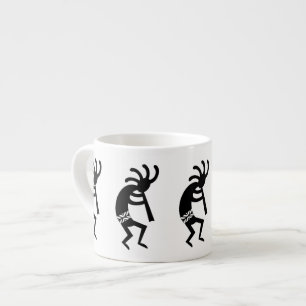 Black and White Kokopelli Southwest Espressomugg