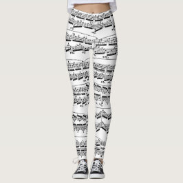 Black and White Lakan Music Leggings