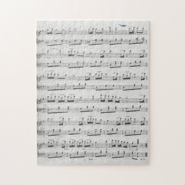 Black and White Lakan Music Pussel (Vertikal)