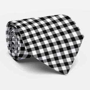 Black and White Large Storlek Gingham Checks Slips