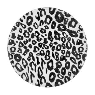 Black and White Leopard print